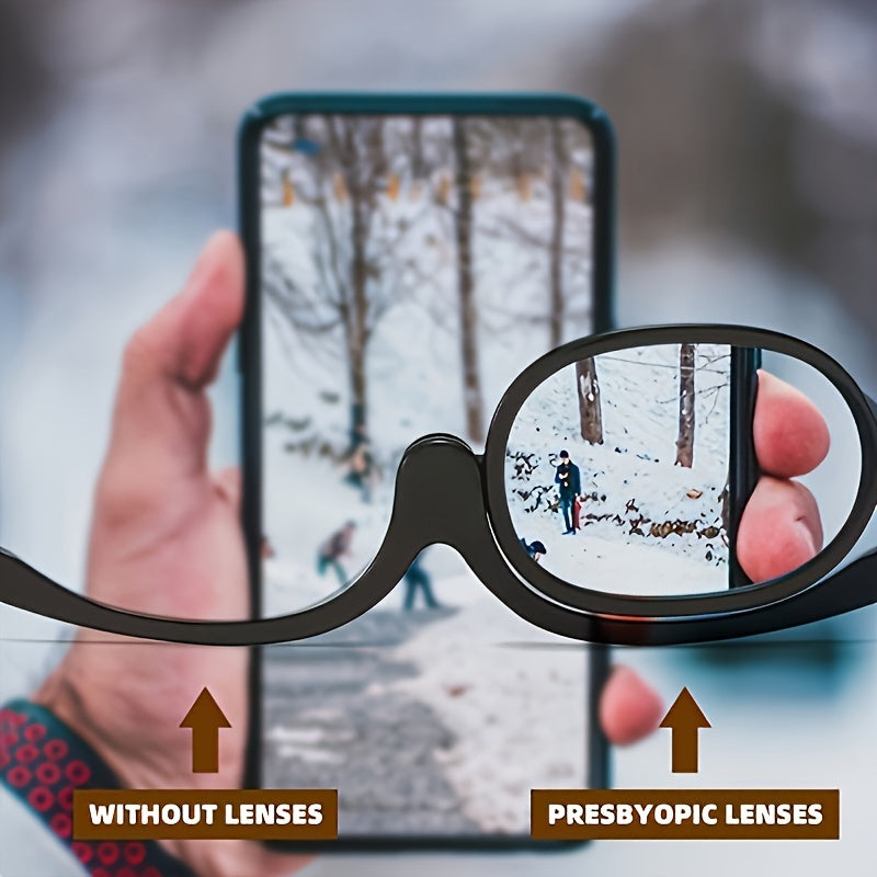 Rotating Magnifying Makeup Reading Glasses for Presbyopia +1.0 to +4.0