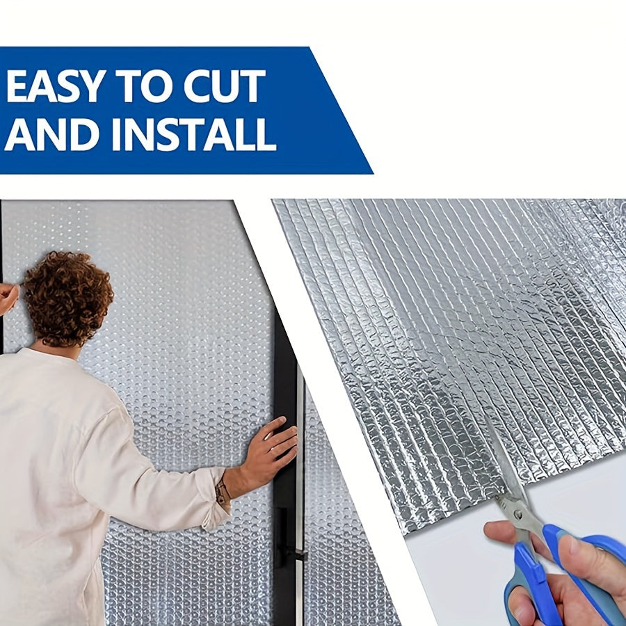 Reflective Aluminum Foil Bubble Insulation Sheet for Windows Doors Cars 2x1m