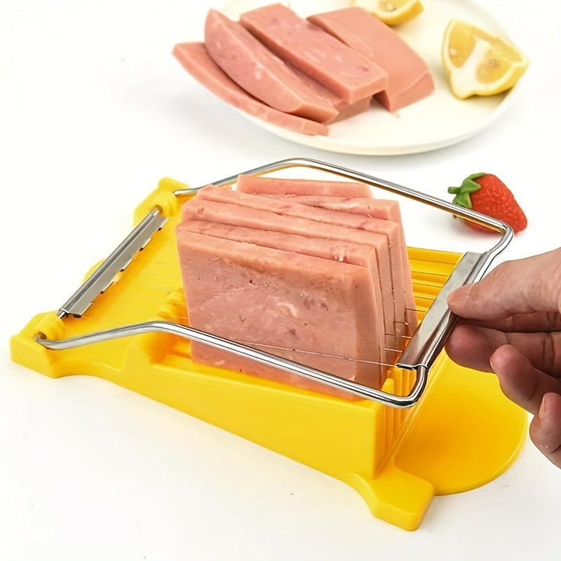 Cortador manual multifuncional de acero inoxidable para queso, frutas, huevos y jamón