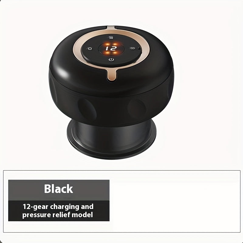 Li-ion batareyali USB orqali zaryadlanadigan elektr massajer, qora va qizil, qo'l bilan ishlatiladigan chuqur to'qima perkusiyasi uchun, sayohat va uyda foydalanish uchun portativ.