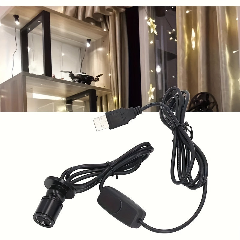 Mini LED Spotlight with 146.3cm Cable, Cold White Warm White Green Red Blue Yellow