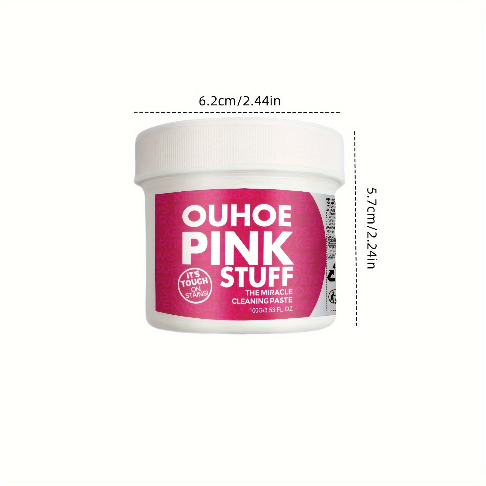 Pink Cleaning Paste for Kitchen Oil Stains Residue Free Gel