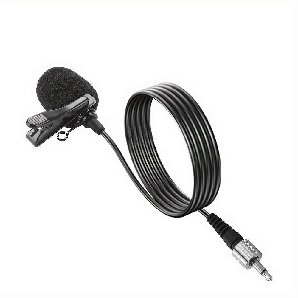 Micrófono de solapa con conector de 3.5mm para PC, portátil, DSLR, grabación de voz, entrevistas, podcasts