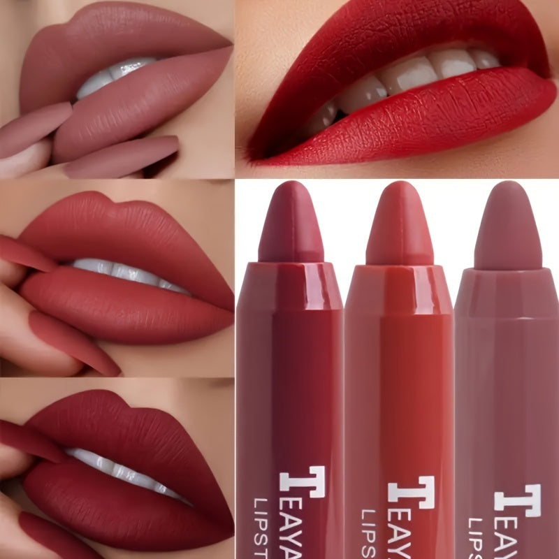 Women Matte Lipstick 12 Shades Long-Lasting Waterproof Lip Color