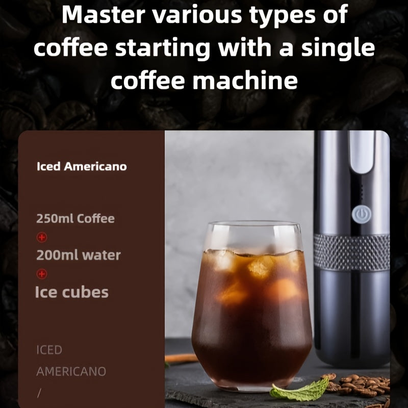 Portable Electric Coffee Maker Usb Rechargeable Espresso Machine For Camping Office