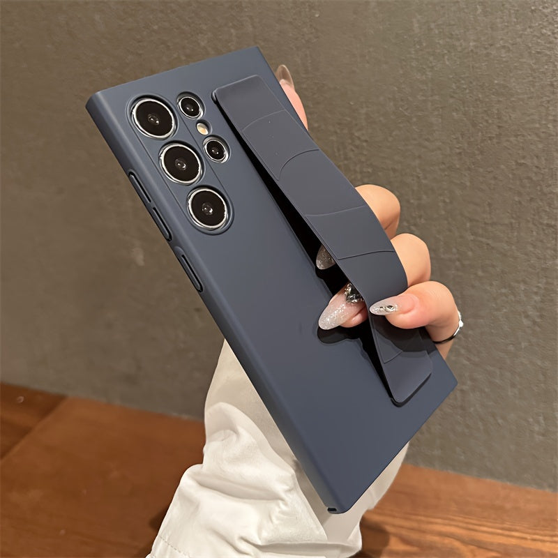 Silicone Wristband Case for Samsung Galaxy S24 S23 Ultra Plus with Lens Protection