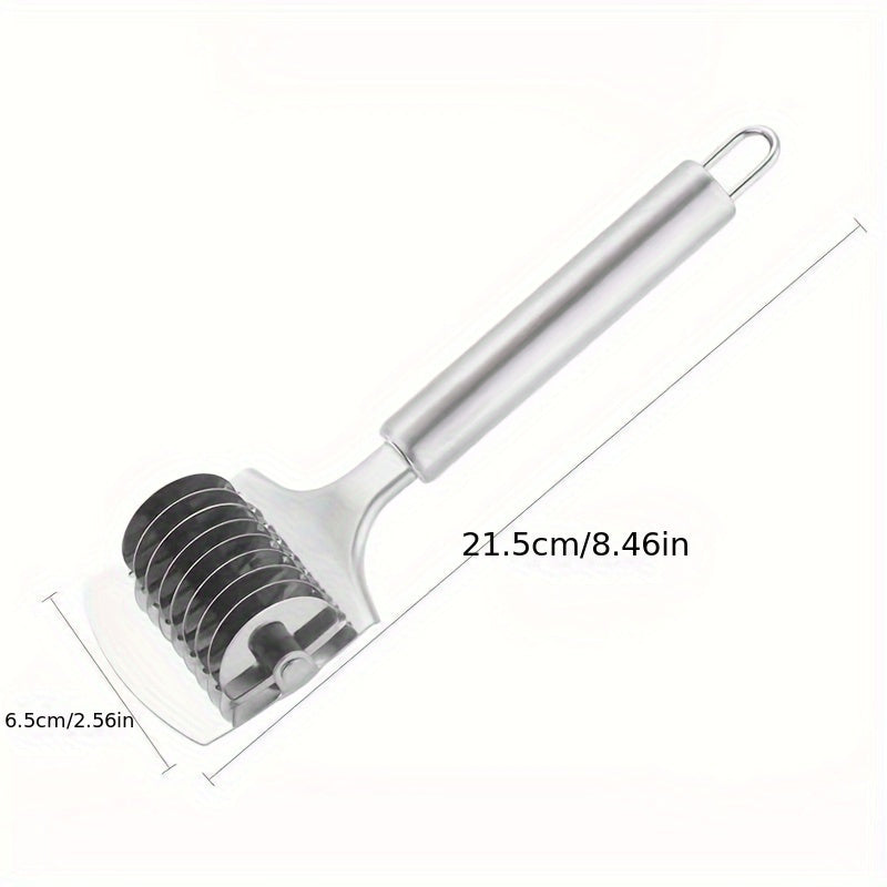 Stainless Steel Manual Noodle Cutter and Press Kitchen Tool with Rolling Pin