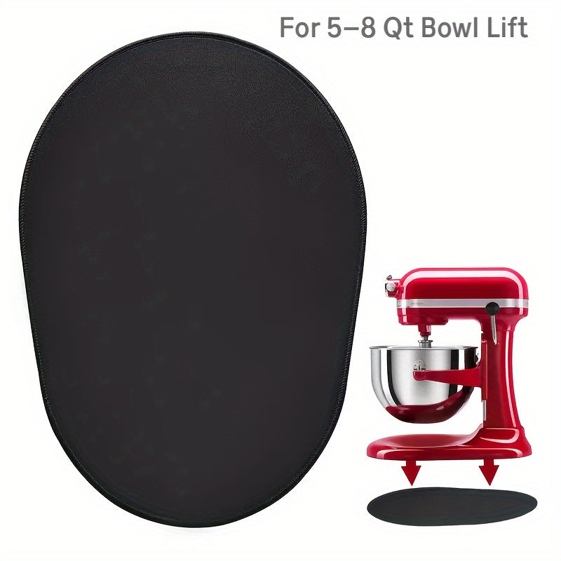 Non-Slip Rubber Pads for KitchenAid Mixers 5-8 Qt and 4.5-5 Qt Bowl Lift and Tilt Head Models Black
