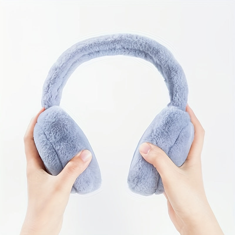 Fleece Ear Muffs for Men and Women Adjustable Sheepskin Winter Warmers