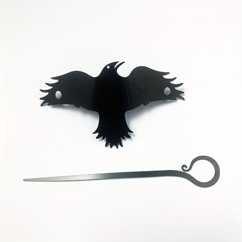 Retro Gothic Hair Pin for Creating Stylish Hair Buns and Dishes Black Decorative Accessory