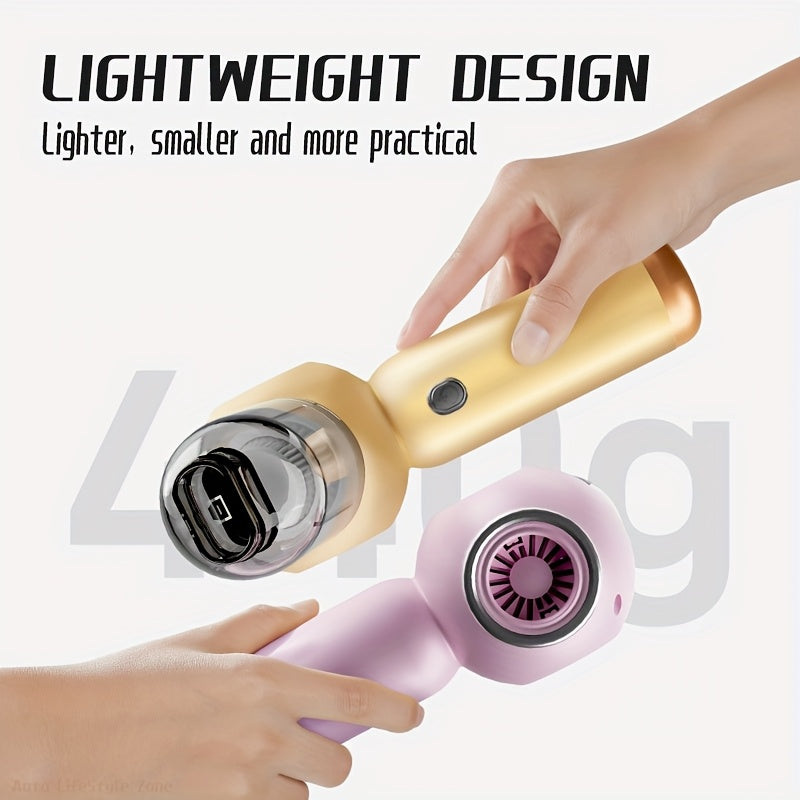 Высокоскоростной портативный автомобильный пылесос с LED-индикатором и мощным всасыванием