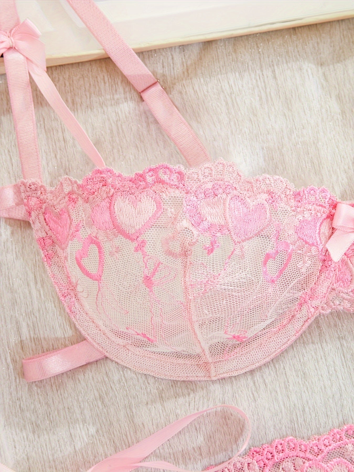 Women’s Embroidered Bowknot Lingerie Sexy European Style