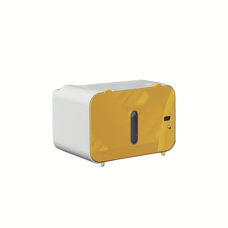 Automatic Quiet Paper Dispenser with Motion Sensor USB Charging No-Drill Bathroom Tissue Holder