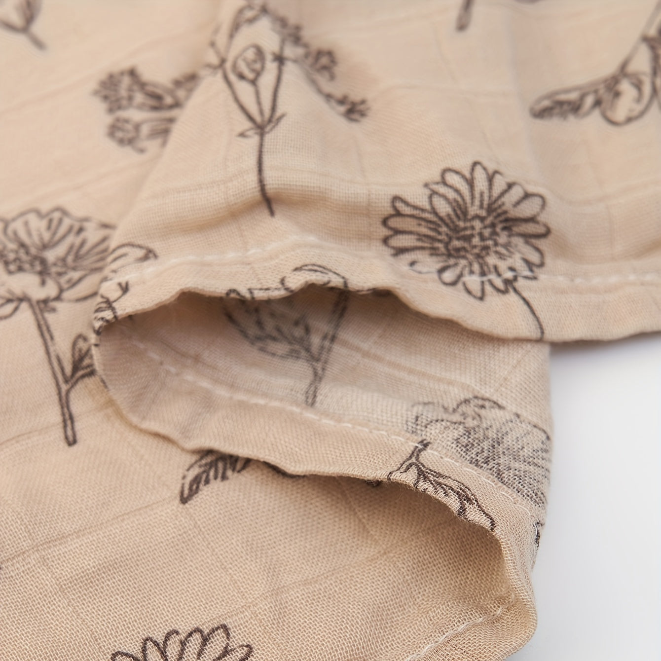 Muslin Swaddle Blanket for Newborns Soft Digital Print 109x120cm