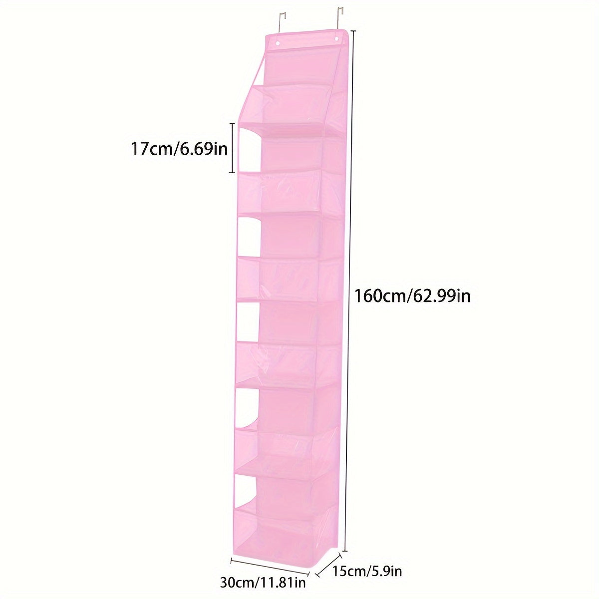 Polyester Hanging Storage Bag for Toys Snacks Diapers Over-the-Door Organizer