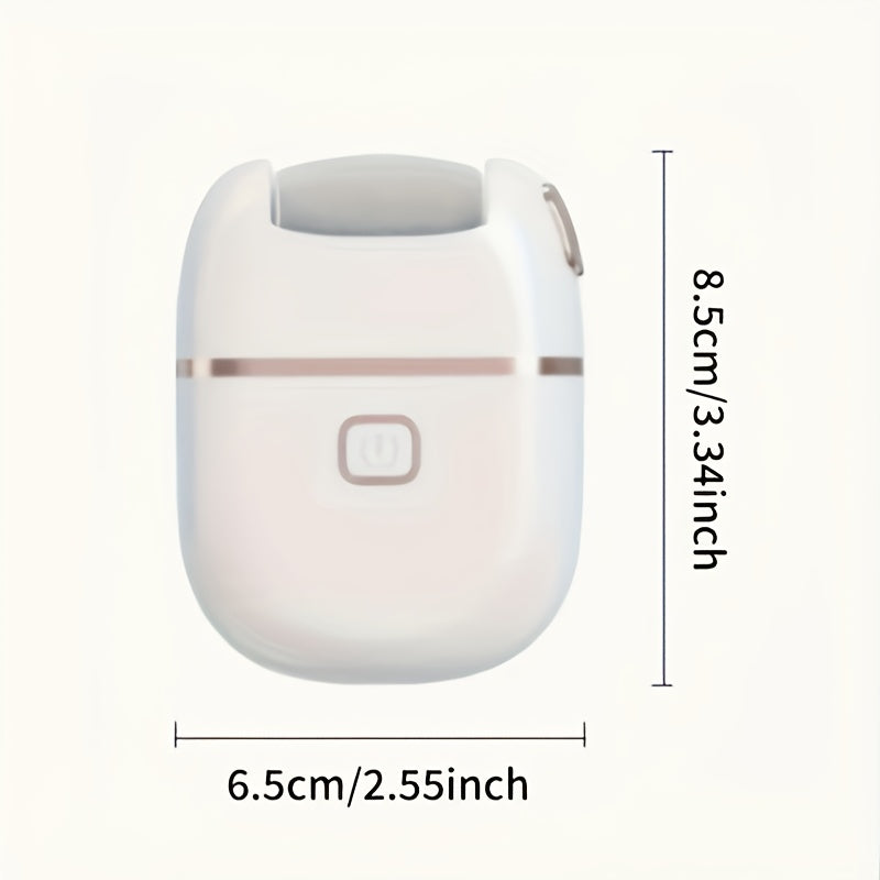 Afilador eléctrico de pies con 3 cabezales intercambiables, recargable por USB, para cuidado de piel agrietada en azul claro, blanco y amarillo