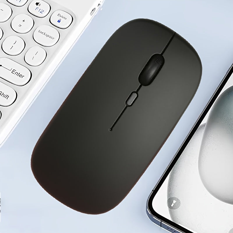 Wireless Ergonomic Mouse 2.4G 5G Plug and Play No Battery Needed for Laptop Desktop