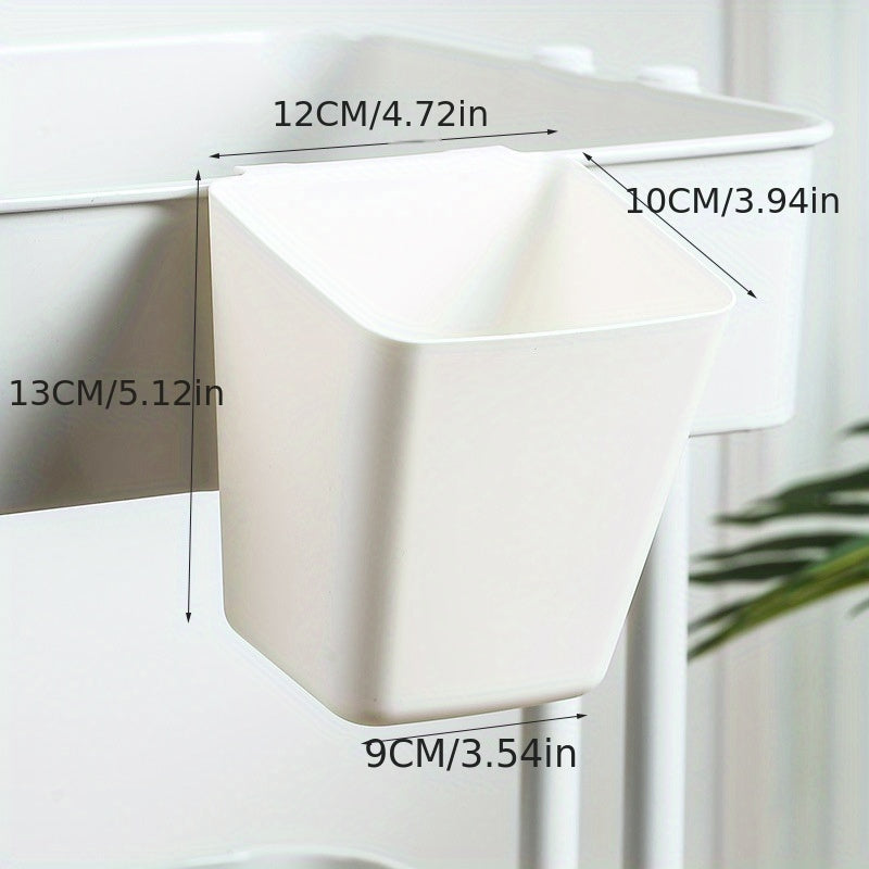 Pink Hanging Storage Basket for Household Organization in Various Rooms