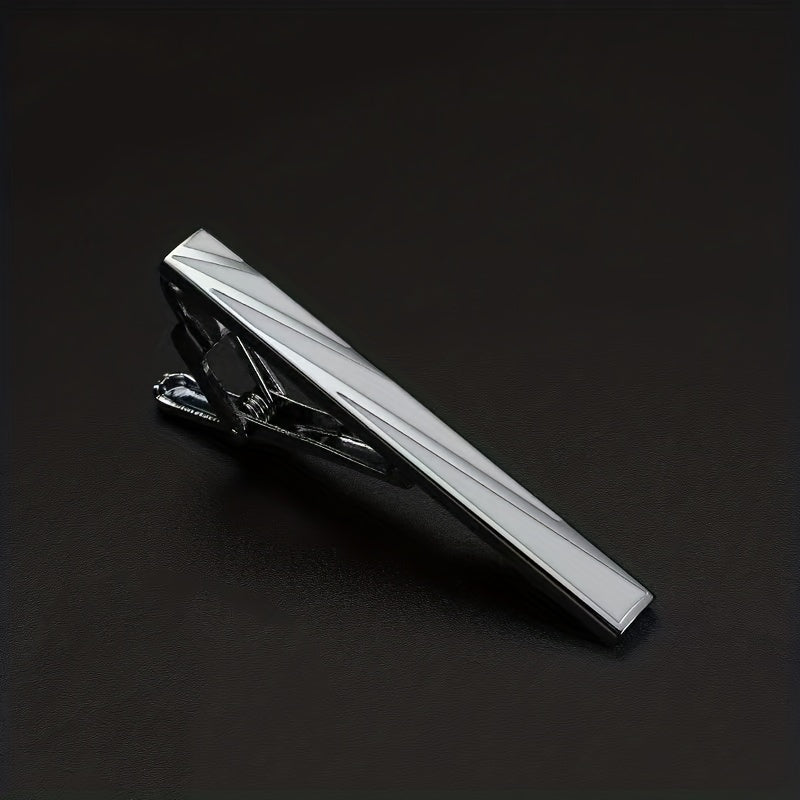 Men's Formal Business Wear Accessories Striped Tie Clip