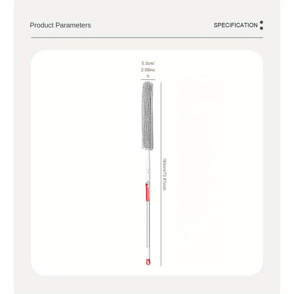 Elektrostatik changni tozalash va ikki tomonlama cho'tka bilan kengaytiriladigan mikrofibre qush changyutgichi