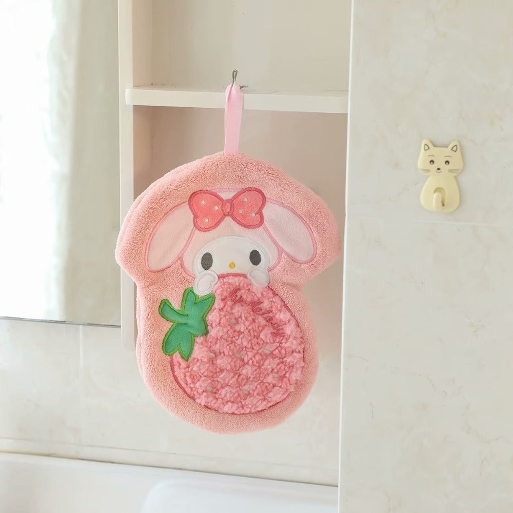 Cute Cartoon Hand Towel for Kids Quick Dry Absorbent Soft Fabric