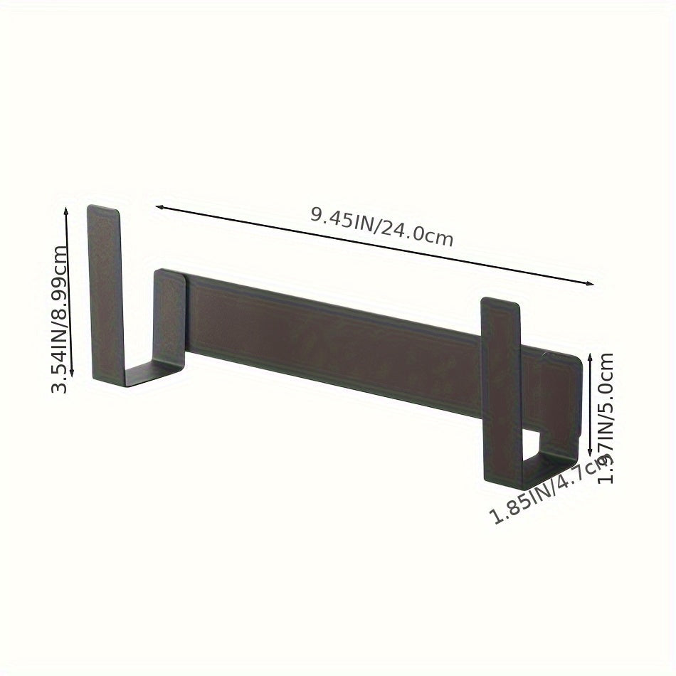 Organizador de rejilla para tapas de macetas perforadas para almacenamiento en cocina, negro, 1 pieza