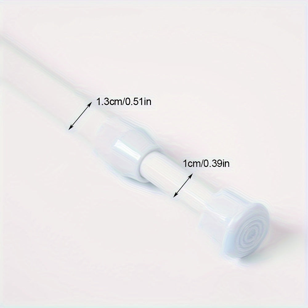 Telescopic Curtain Rod Adjustable Length 18cm for Wardrobe Kitchen Balcony