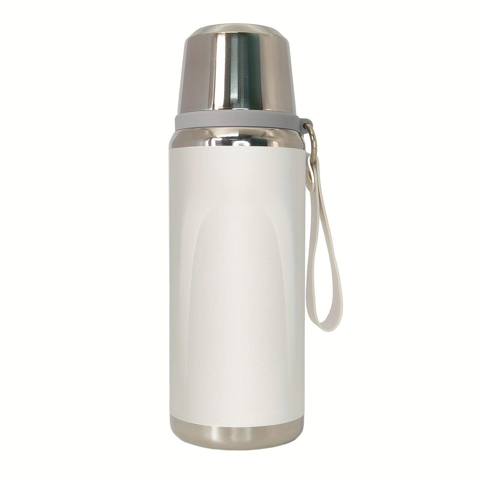 Taza de viaje de acero inoxidable de 600ml para bebidas calientes y frías, deportes al aire libre