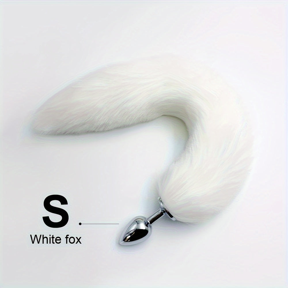 Unisex Silicone Dog Tail Anal Plug with Five Sizes for Role Play