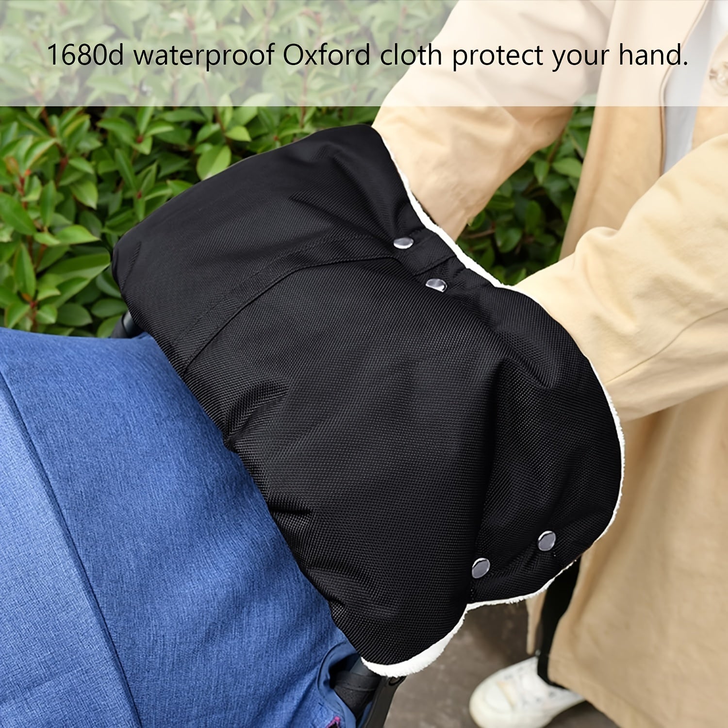 Waterproof Stroller Warm Gloves for Car Handlebar Hand Warmers Thickened Insulated