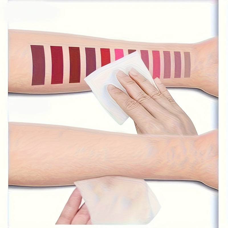 Женский водостойкий набор помад 6 шт., 12 цветов, стойкие, не растекаются, кашемировое покрытие