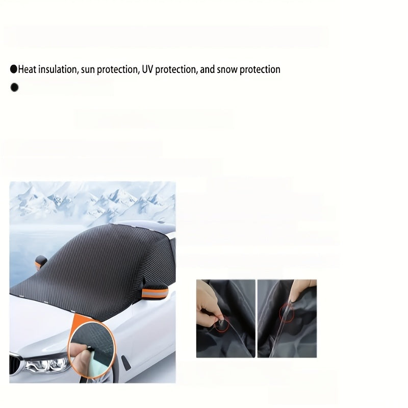 Universal Winter Magnetic Car Windshield Cover Polyester Snow Shield