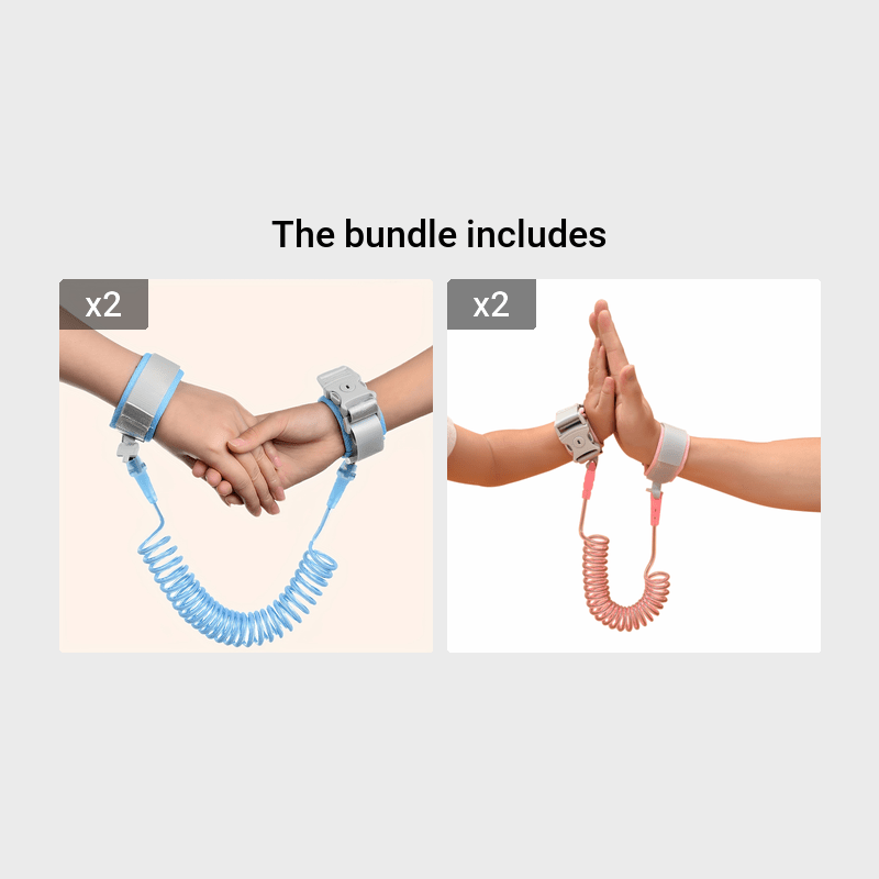 Kids Safety Anti-Lost Traction Wristband with Key Lock