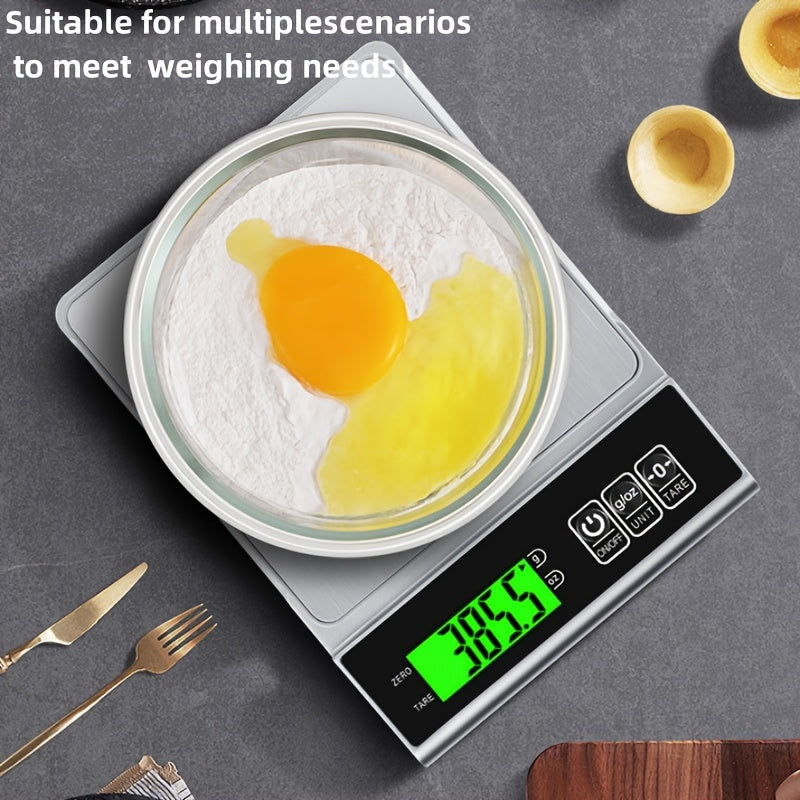 Digital Kitchen Scale 105.8oz to 0.0035oz Food-Safe ABS Battery Powered