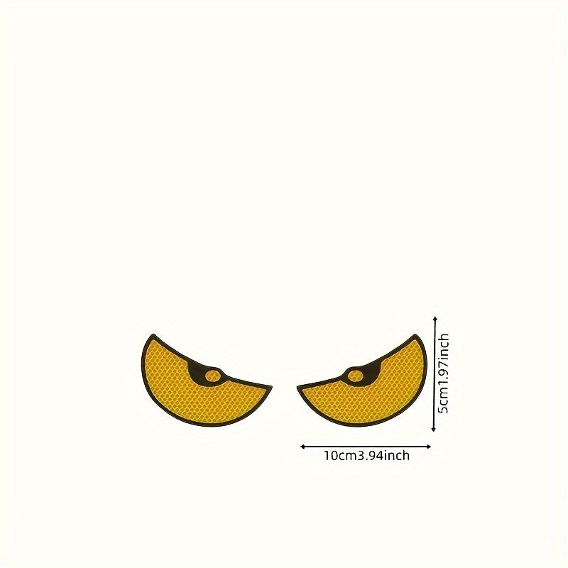 2-Pack Reflective Motorcycle Bicycle Car Stickers Rear Safety Warning Decals