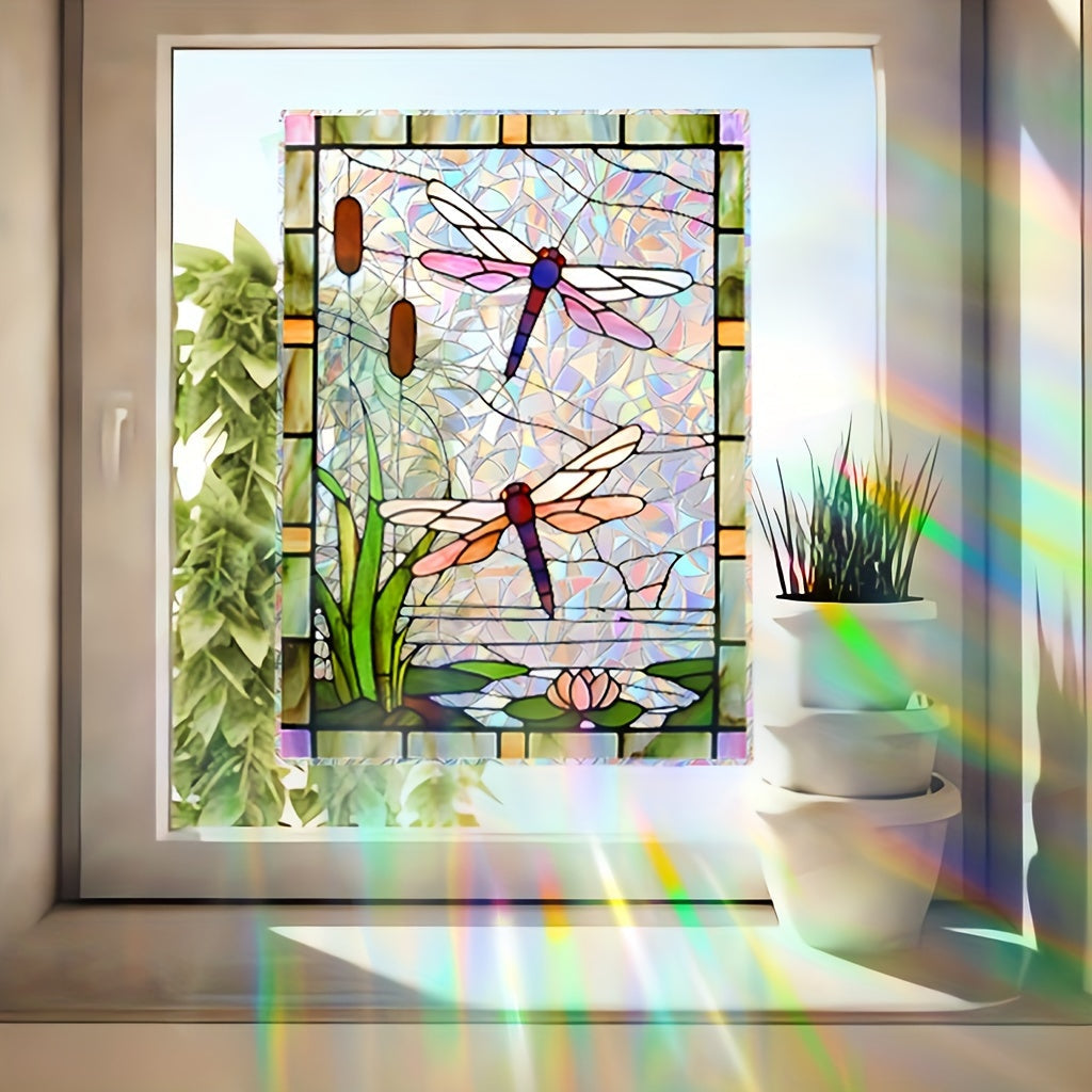 Sun Catcher Window Decal Reusable PVC Glass Cling for Living Room Bedroom