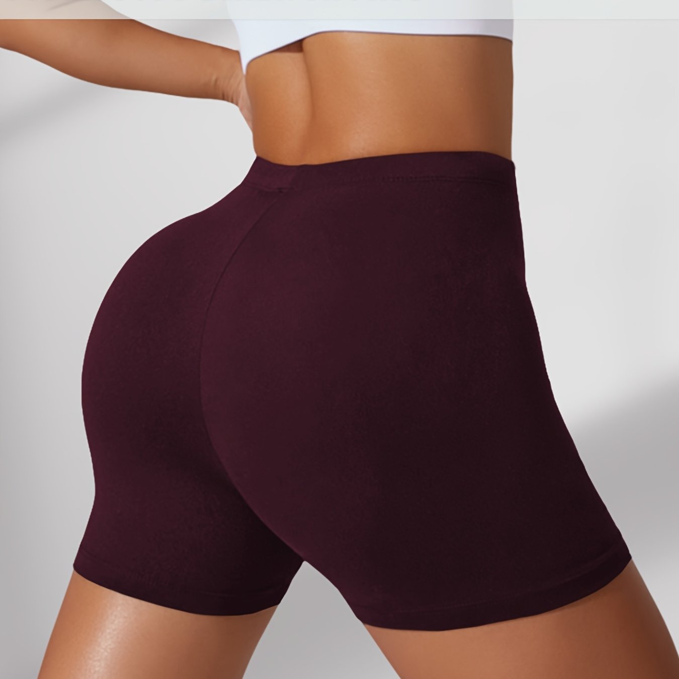 Plus Size Biker Shorts Women’s Soft Tummy Control Workout Athletic Running