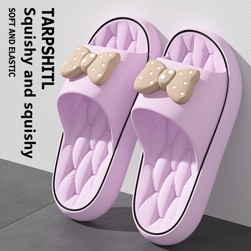 Women Soft Cotton Slip-On Slippers with Thick Soles for Bathroom Beach and Home