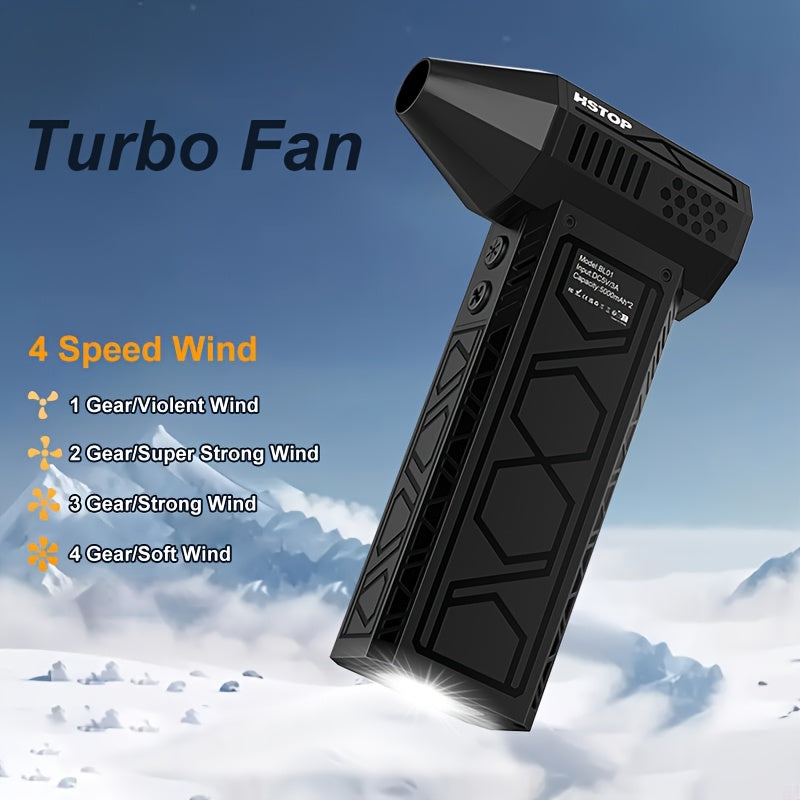 Rechargeable Mini Jet Fan with 10000mAh Battery Portable Compressed Air Duster for Indoor Outdoor Use