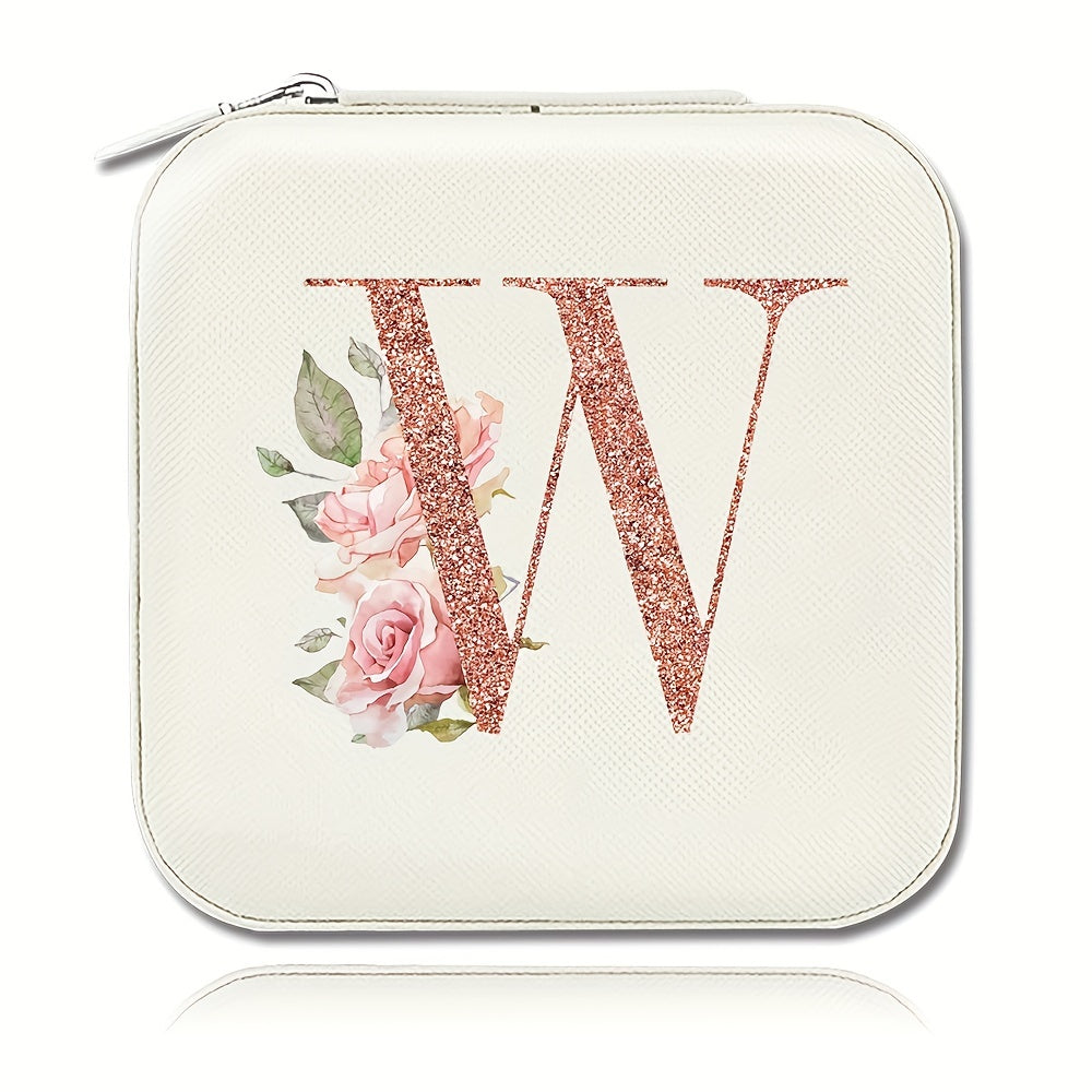 Шкатулка для хранения украшений для колец, ожерелий и гвоздиков, компактный дорожный органайзер