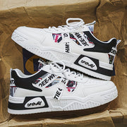 Мужские низкие кроссовки из холста с графическим принтом для повседневной уличной носки