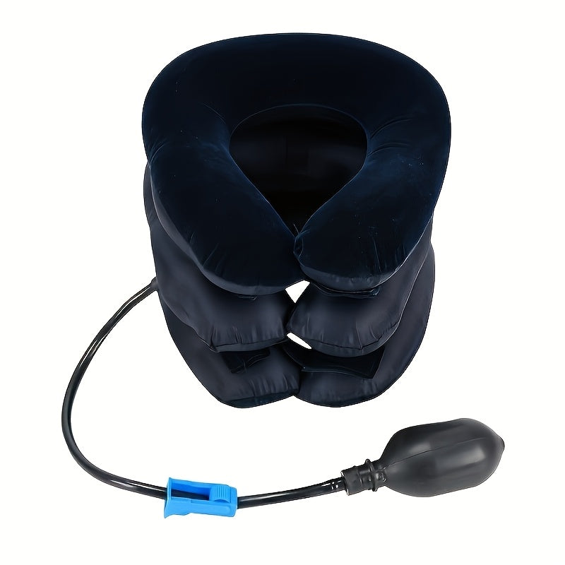 Inflatable Neck Traction Device for Neck Pain Relief Stress Reduction Portable Traction Pillow