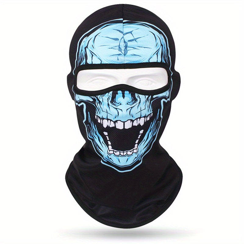 Full Face 3D Anime Skull Balaclava Ski Mask for Men and Women for Cycling Skiing and Outdoor Sports