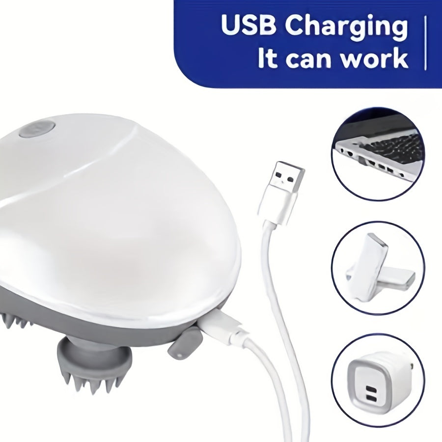 Portable Electric Massager for Men Women Pets Rechargeable Lithium Battery USB Charging Quiet Spa Experience
