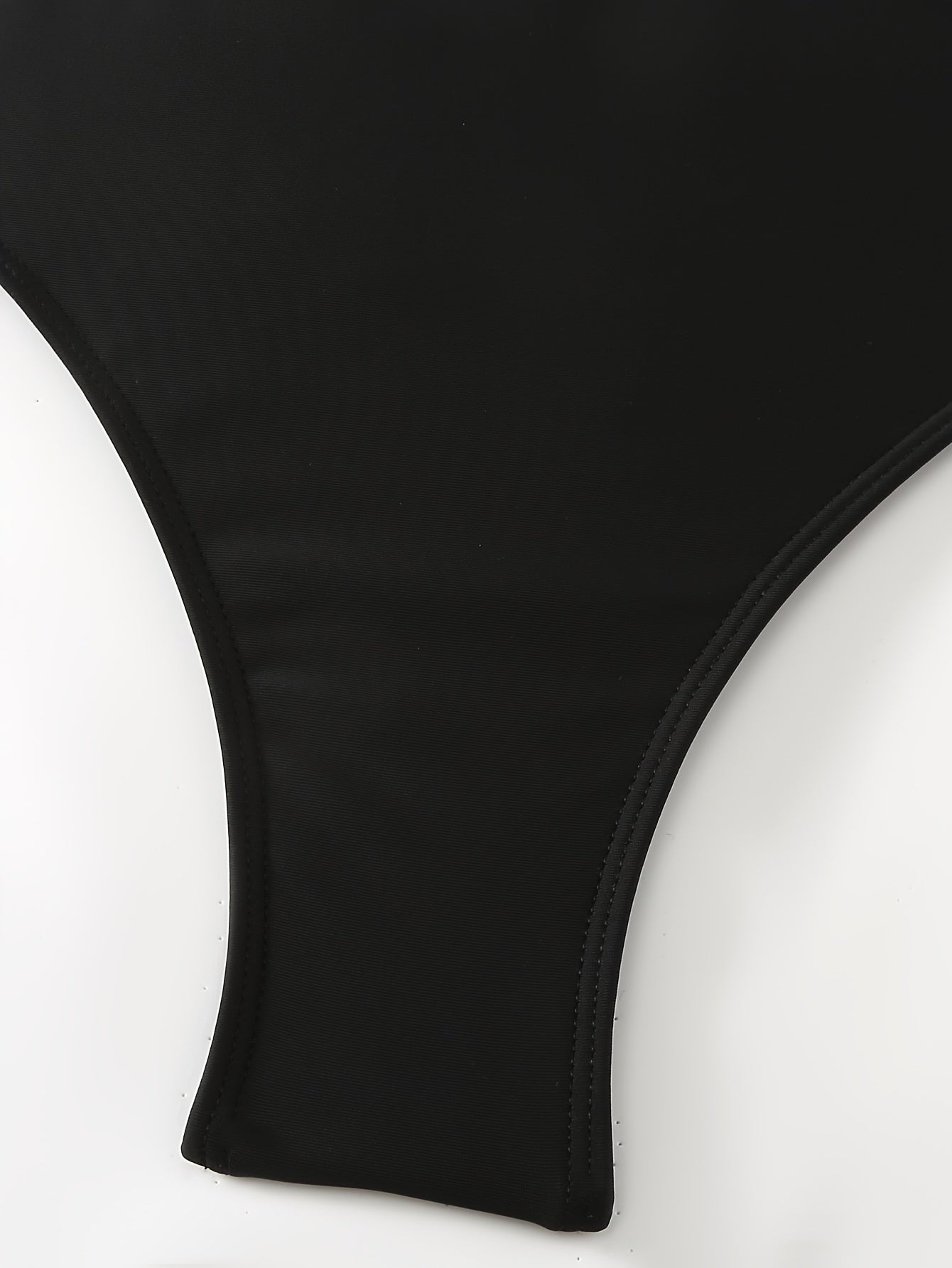 Women's White High Waist Swim Thong Bikini Bottoms Nylon Elastane for Pool Beach