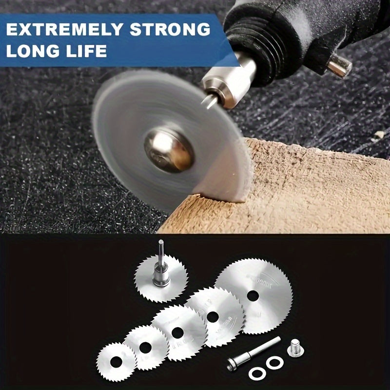 6pcs High-Speed Steel Mini Saw Blade Set for Wood Plastic Metal Durable