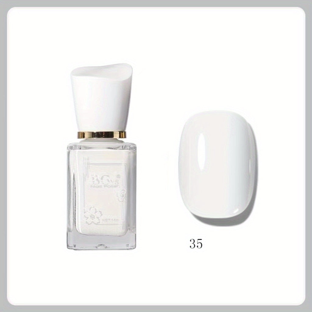 Women 14ML Quick Dry Nail Polish Non-Peelable One Step Bright Color