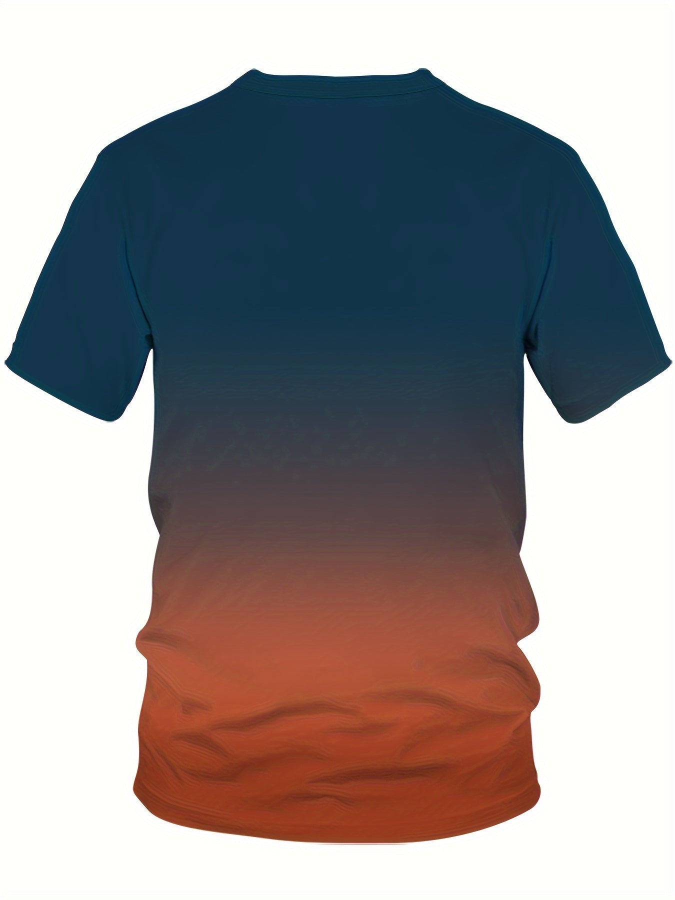 Katta o'lchamdagi gradient Paris printli futbolka, polyesterdan tayyorlangan, yumshoq bo'yinli, tasodifiy va sport uslubida, biroz cho'ziladigan oddiy kesim, yozgi ochiq havoda kiyish uchun ideal.