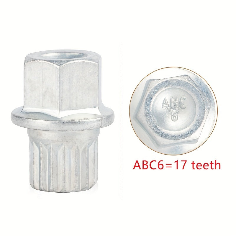 Universal temir rozetkali kalitlar to'plami, shinalarni o'g'irlashdan himoya qilish uchun sozlanadigan xex boshli