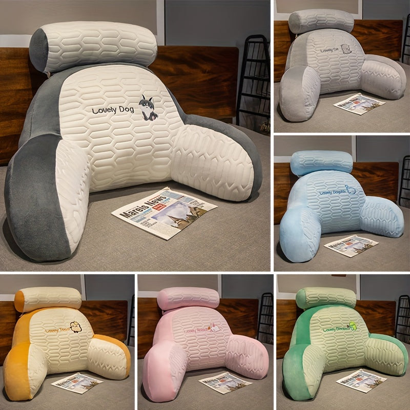 Soft Headboard Cushion with Lumbar Support Large Backrest Pillow for Bed Sofa Reading